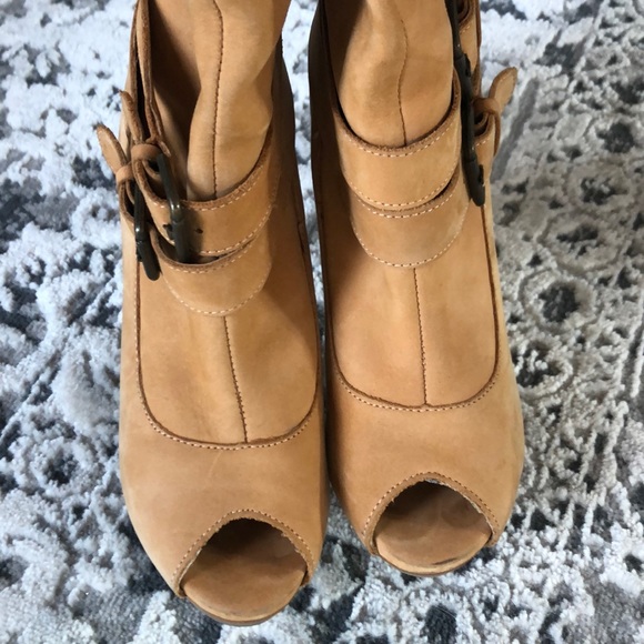 Zigi soho slope boots open toe 100% leather 6.5 - Picture 4 of 8